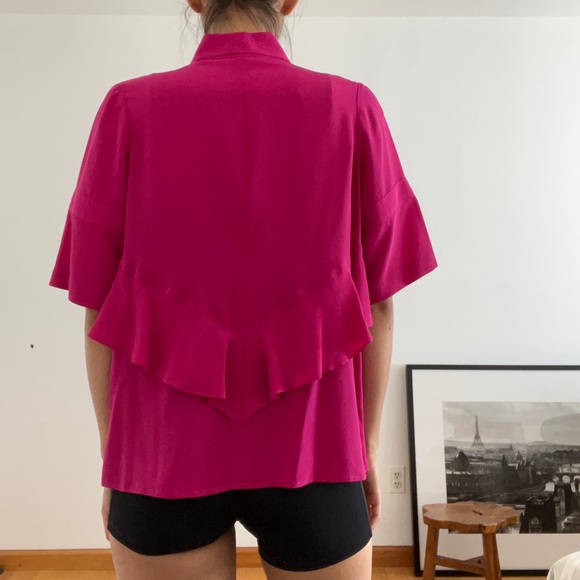 Pink Ruffle Shirt - Picture 2 of 3